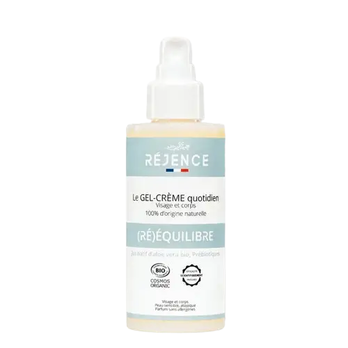 Gel crème quotidien visage corps peaux sensibles Réjence