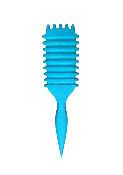 brosse démêlante pour cheveux texturés turquoise dos