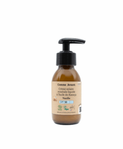 crème solaire liquide Vanille comme avant